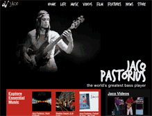 Tablet Screenshot of jacopastorius.com